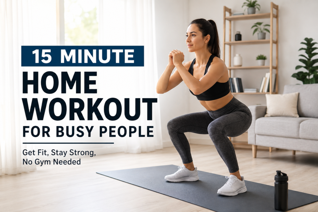 15 Minute Home Workout for Busy People