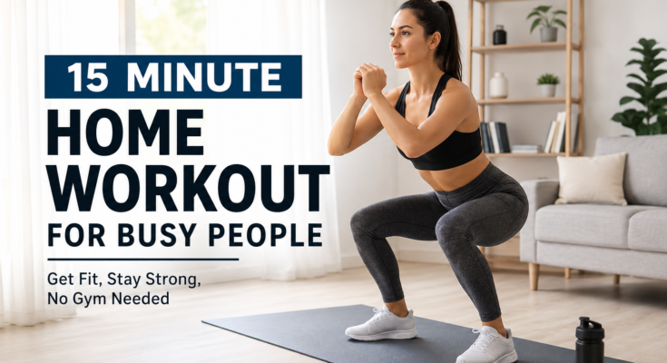 15 Minute Home Workout for Busy People