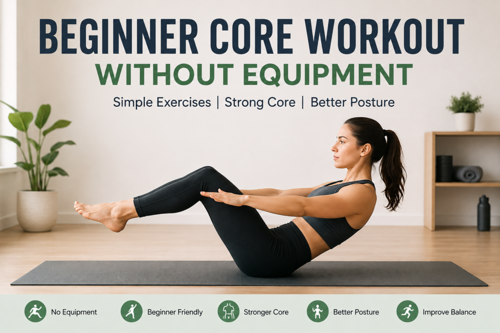 Beginner Core Workout Without Equipment