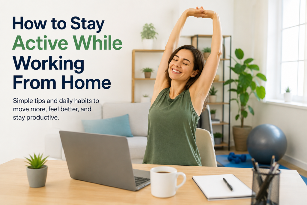How to Stay Active While Working From Home