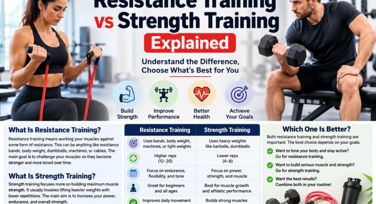 Resistance Training vs Strength Training Explained