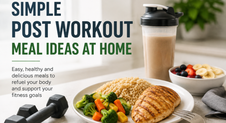 Simple Post Workout Meal Ideas at Home